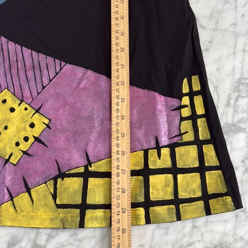 Sally Nightmare Before Christmas Dress Hand Painted Girl's 10/12 - Picture 5 of 7